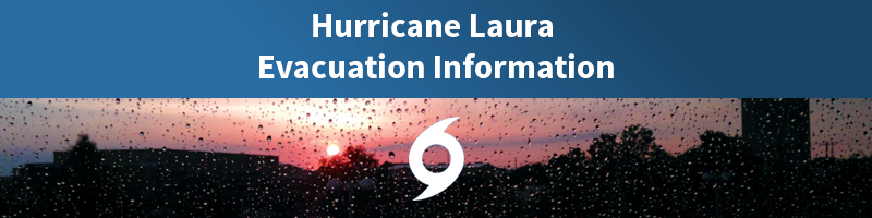 Hurricane Laura Evacuee Shelter Update