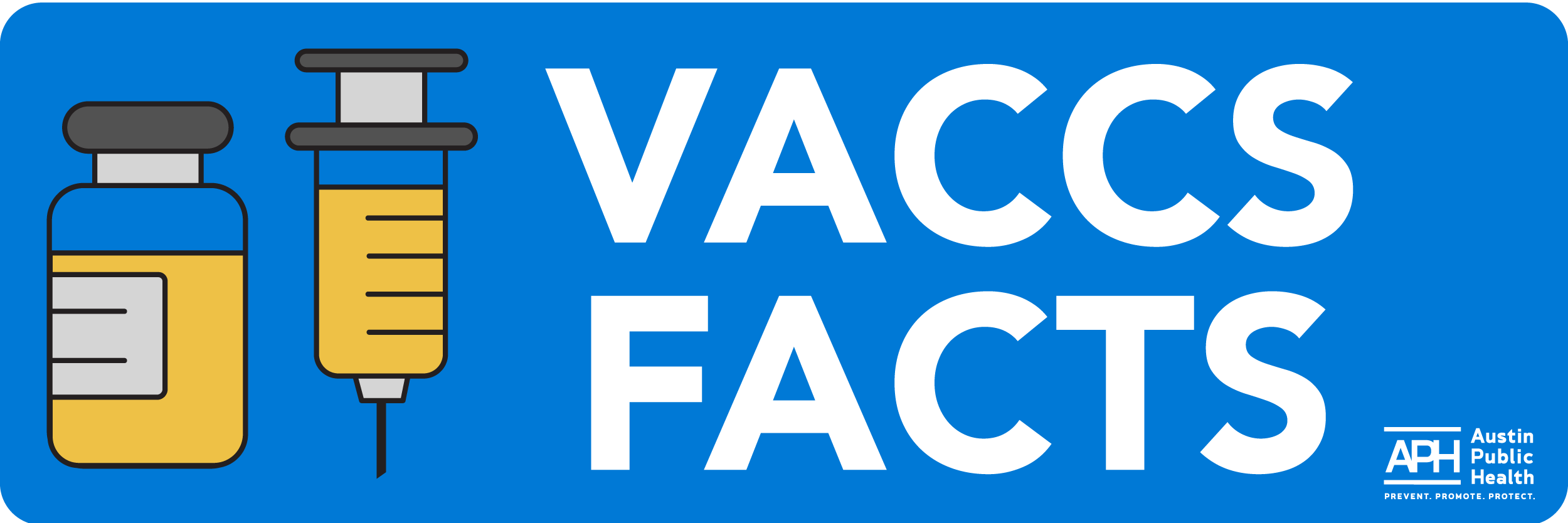 Vaccs Facts text with a vaccine syringe image