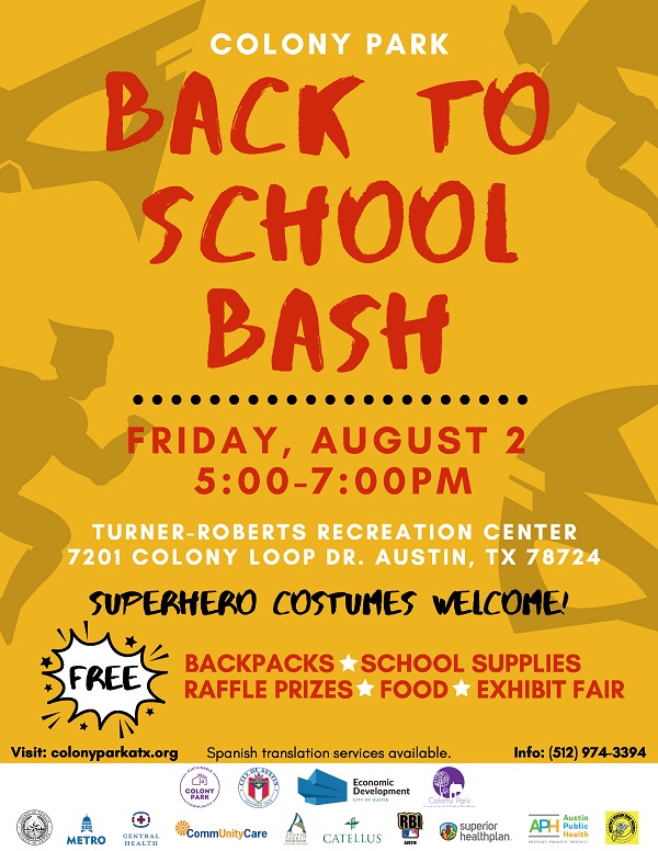 Colony Park Back to School Bash