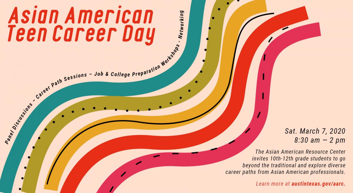 Asian American Teen Career Day Banner