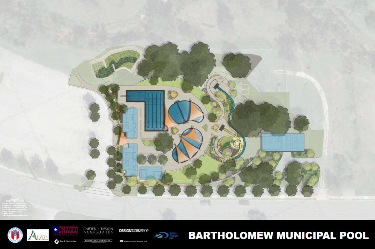Bartholomew Municipal Pool aerial map