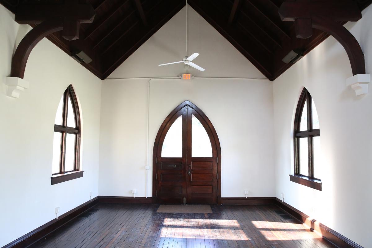 Inside Oakwood Chapel