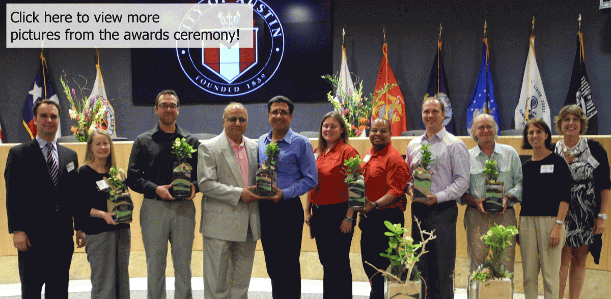 image of the austin green business leaders award winners