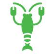 Green lobster