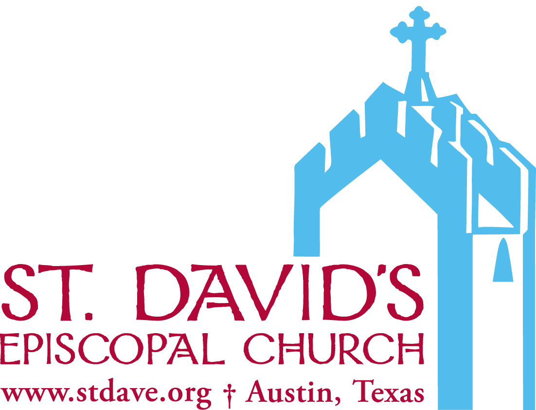 St. David's Episcopal Church Logo "www.stdave.org + Austin, Texas"