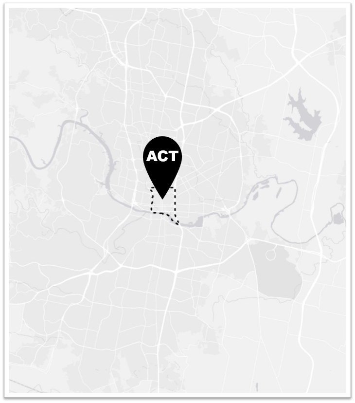 Map showing ACT Plan boundaries.
