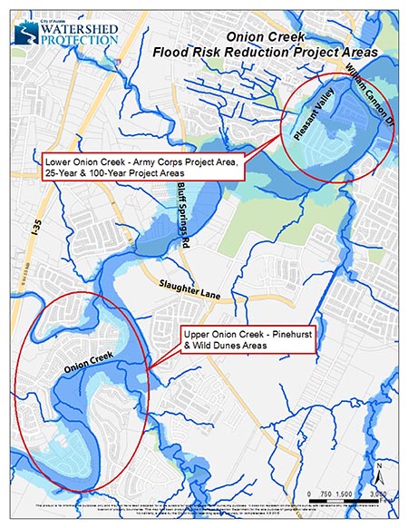 Map showing approximately where the projects are located.