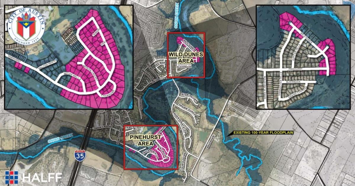 Onion Creek Flood Map Environmental Commission Moves Onion Creek Buyout Plan Forward - Austin  Monitoraustin Monitor