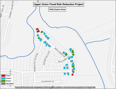 Map of Wild Dunes area showing Phase 1, 2 and 3.