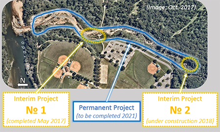 A map of the project area.