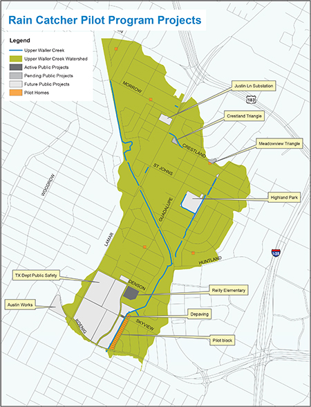Rain Catcher Pilot Program Project sites.