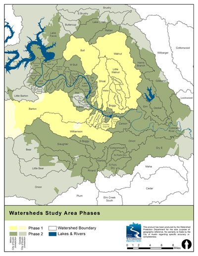 Watershed Study Area Phases
