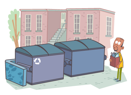 5 Tips For Easy Recycling In Your Apartment Or Condo Austintexas Set Up A Recycling Bin Near Your Bedroom Too You Ll Be Surprised To Find How Often Recyclable Materials Ear Including Items Like Paper Ping Bags