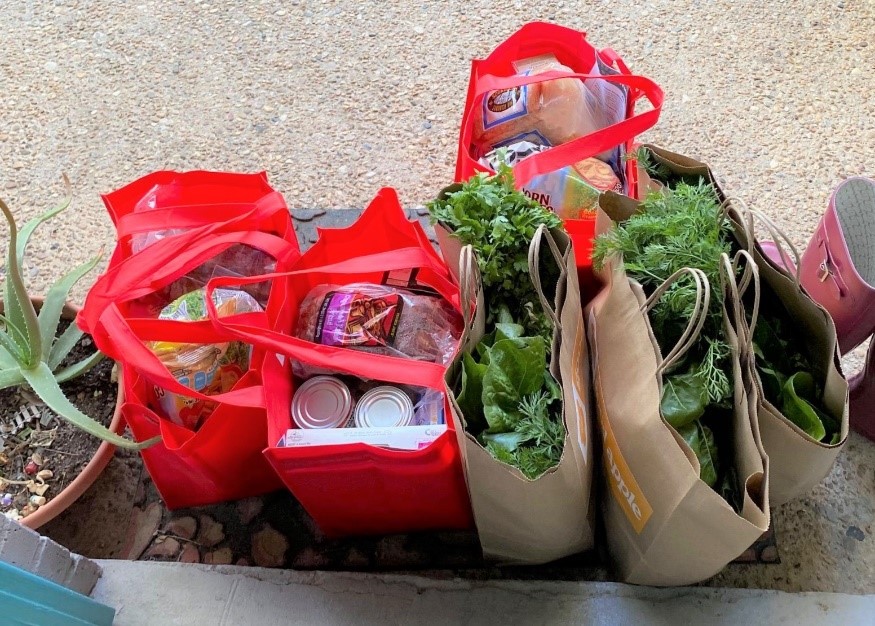 Bags of food