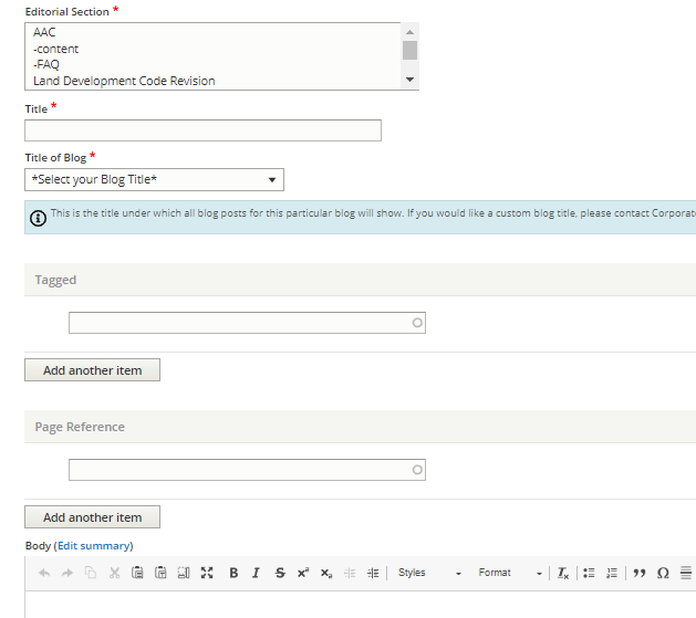 How to create a blog post