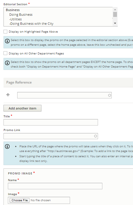 How to create a small promo image