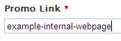Link to internal page within a field
