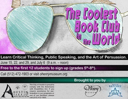 The Coolest Book Club in the World at the O. Henry Museum