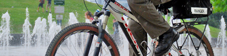 Park Ranger on bike