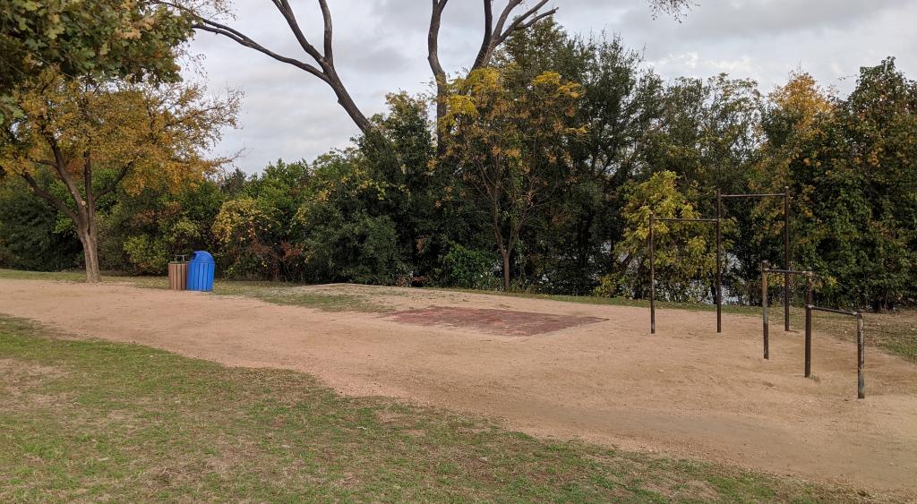 Image of exercise equipment on Ann and Roy Butler Hike and Bike Trail near Riverside and Lamar Blvd.