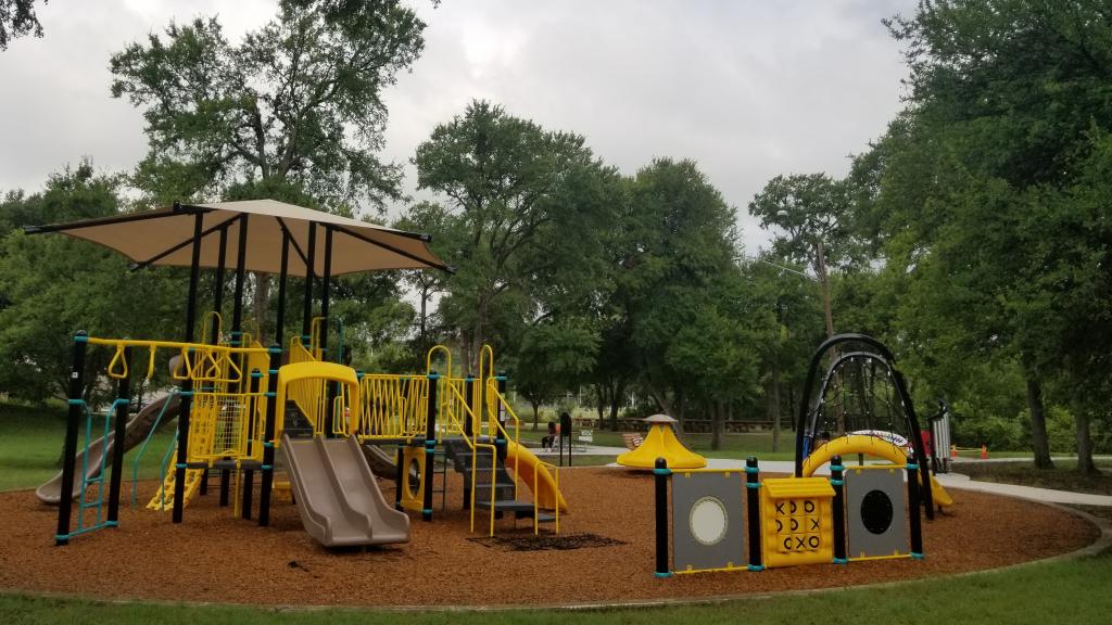 Image of new Givens Park playground equipment