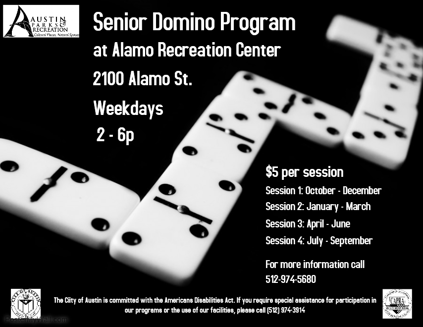 Alamo Recreation Center Senior Domino Program