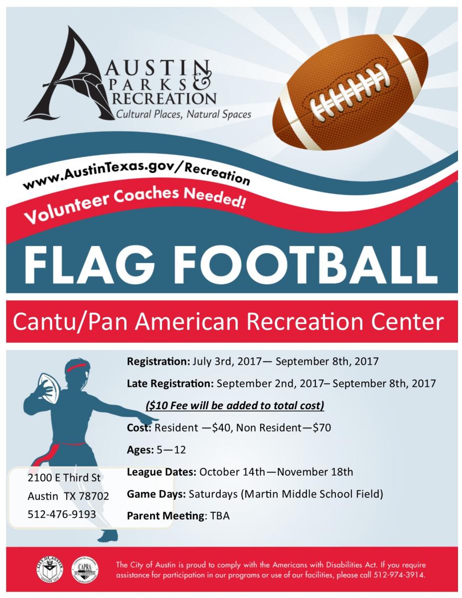 Flag Football at Pan Am Recreation Center