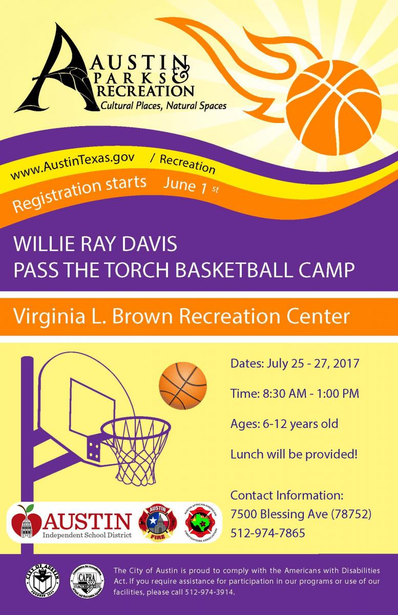 Willie Ray Davis Pass the Torch Basketball Camp