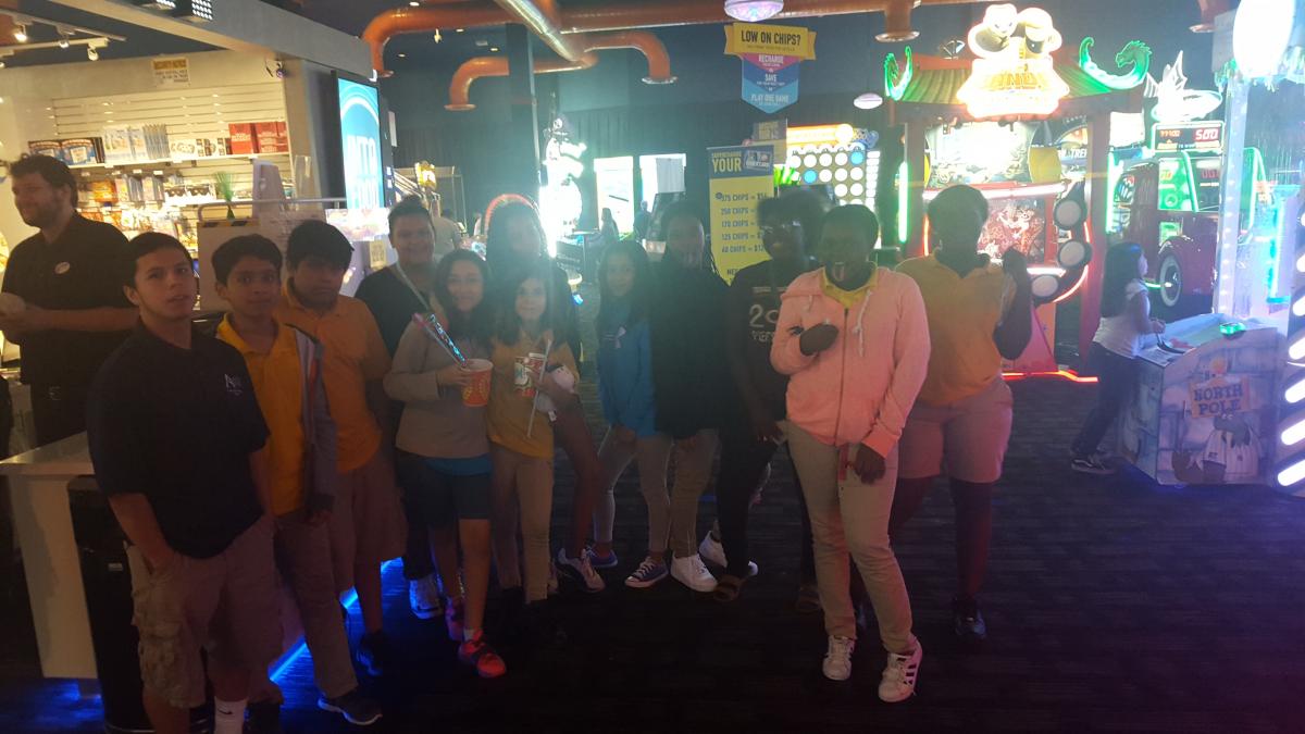 Teen participants at Virginia L. Brown Recreation Center