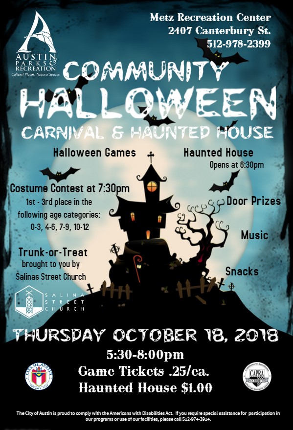 Metz Recreation Center Halloween Carnival 2018