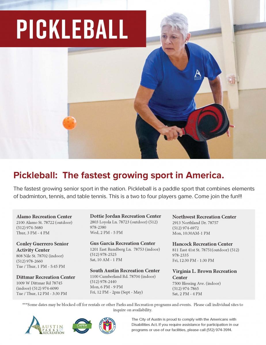 Pickleball flyer