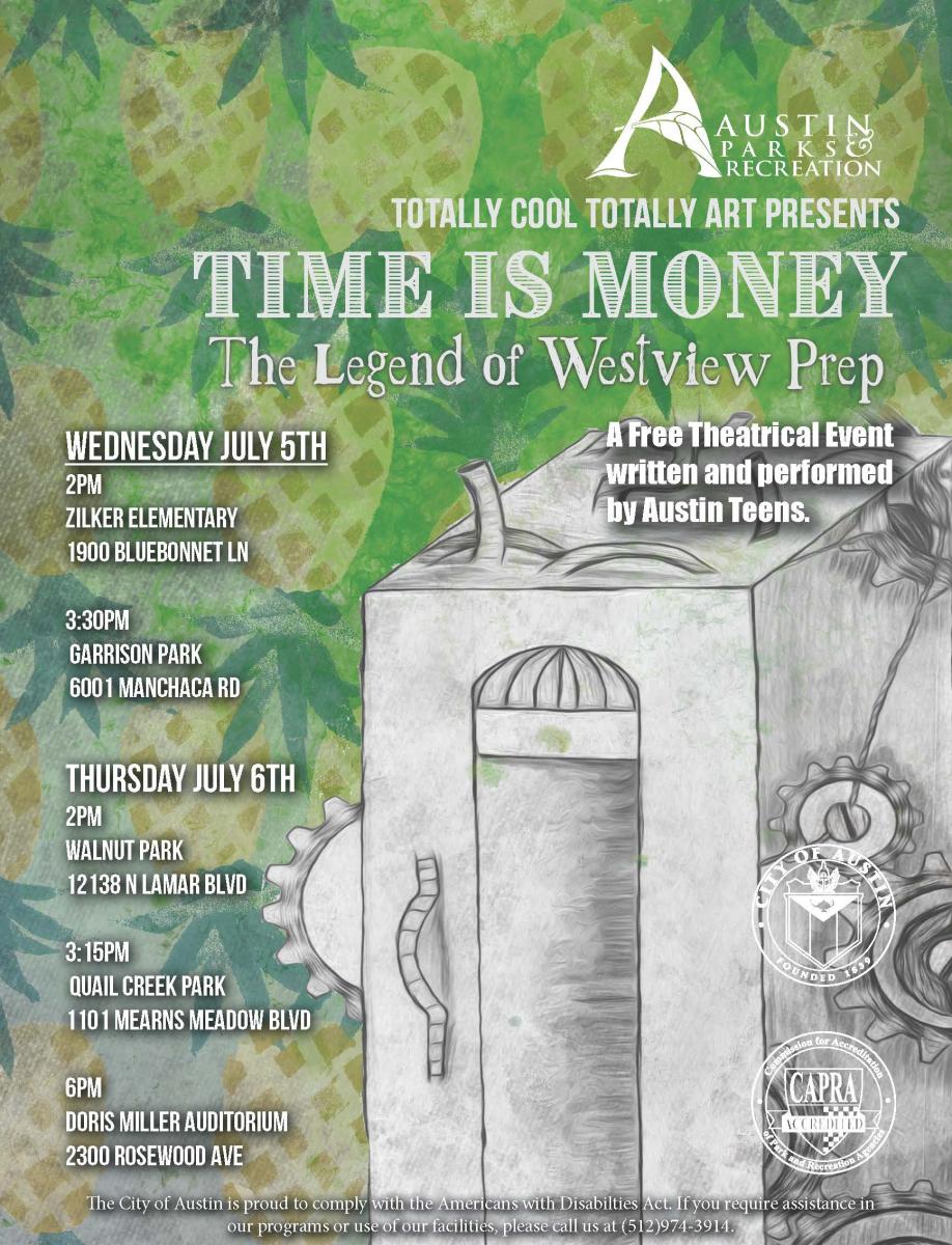 TCTA Free Theatrical Event, July 5: 2pm, 3:30pm, July 6: 2pm, 3:15pm, 6pm