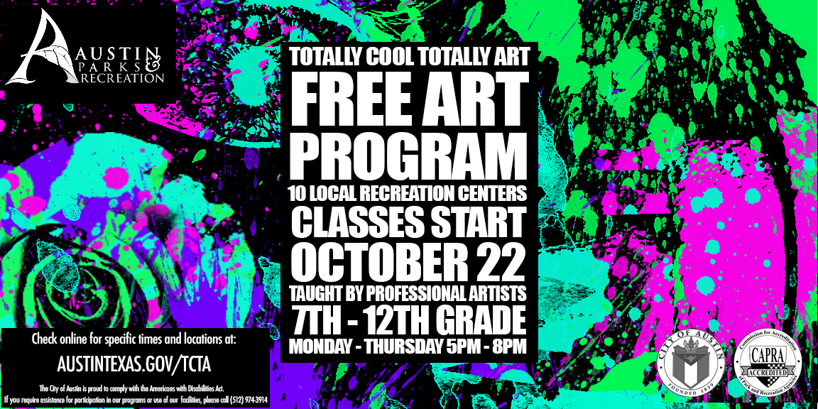 TCTA Free Art Program Banner
