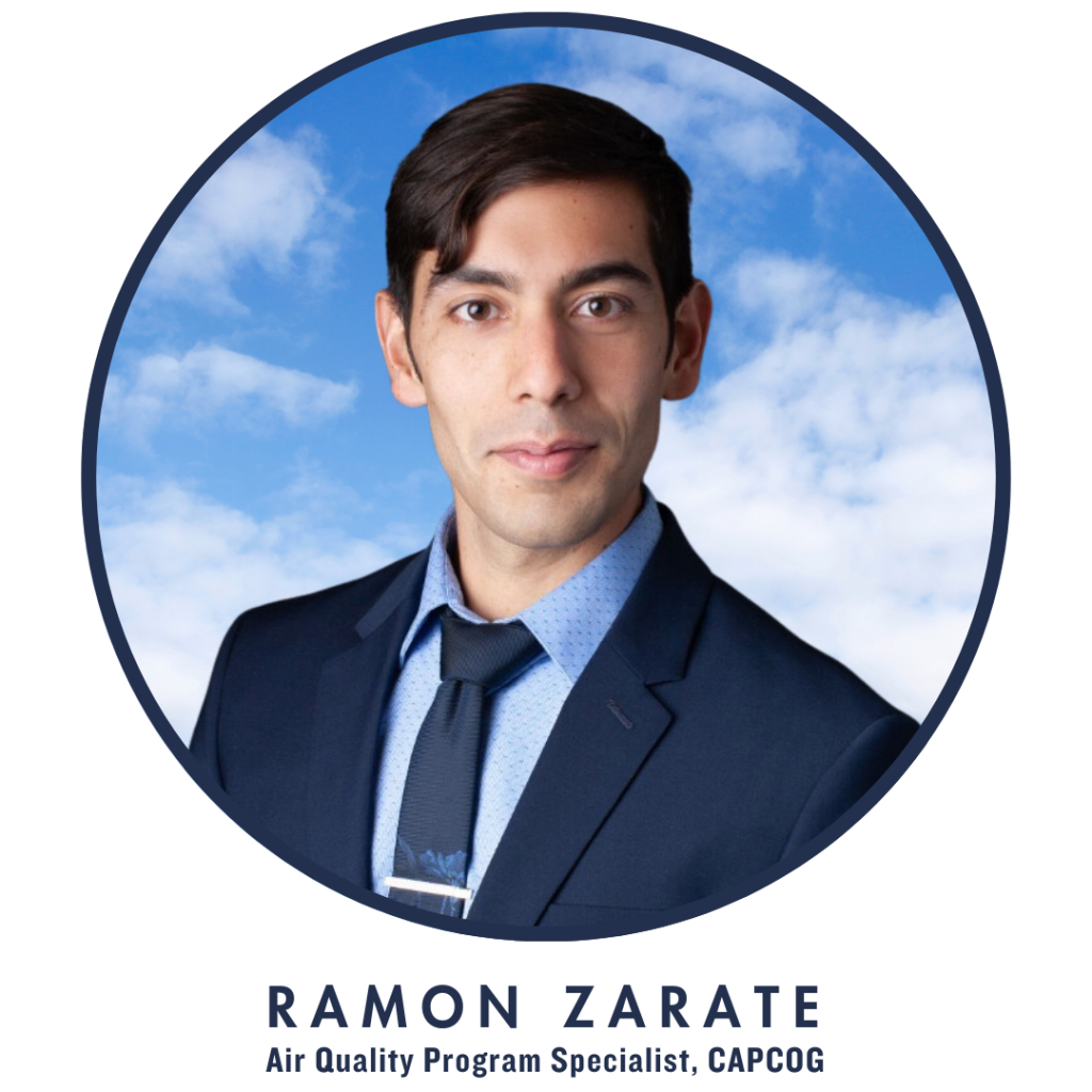 Headshot of Ramon Zarate, Air Quality Program Specialist, CAPCOG.
