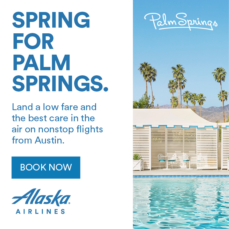 Alaska nonstop from Austin to Palm Springs