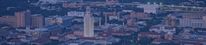 Photo of Austin city skyline centering on the UT tower