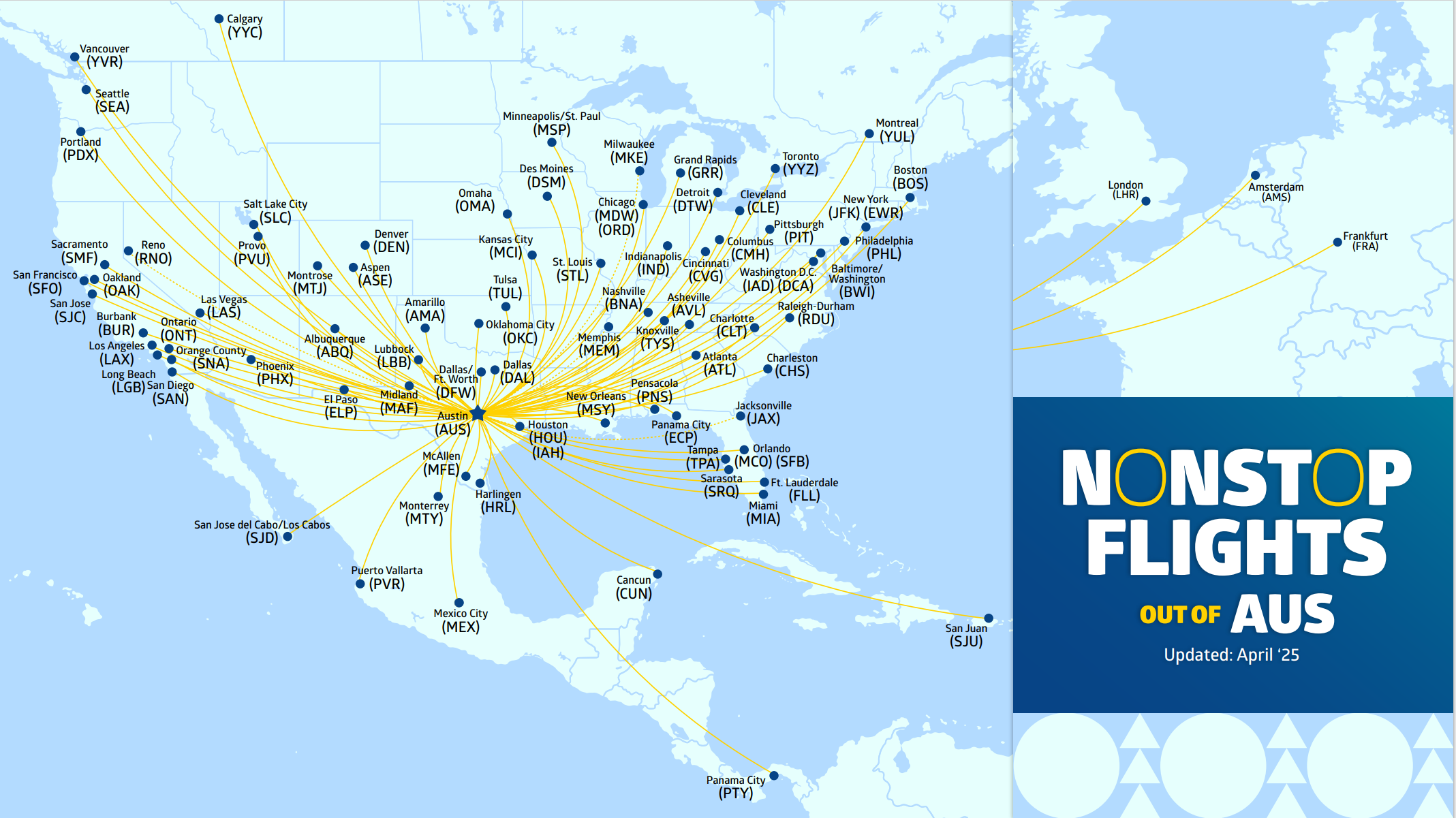Your Guide to the Ultimate Summer Getaways: New Nonstop Destinations and Services from AUS!