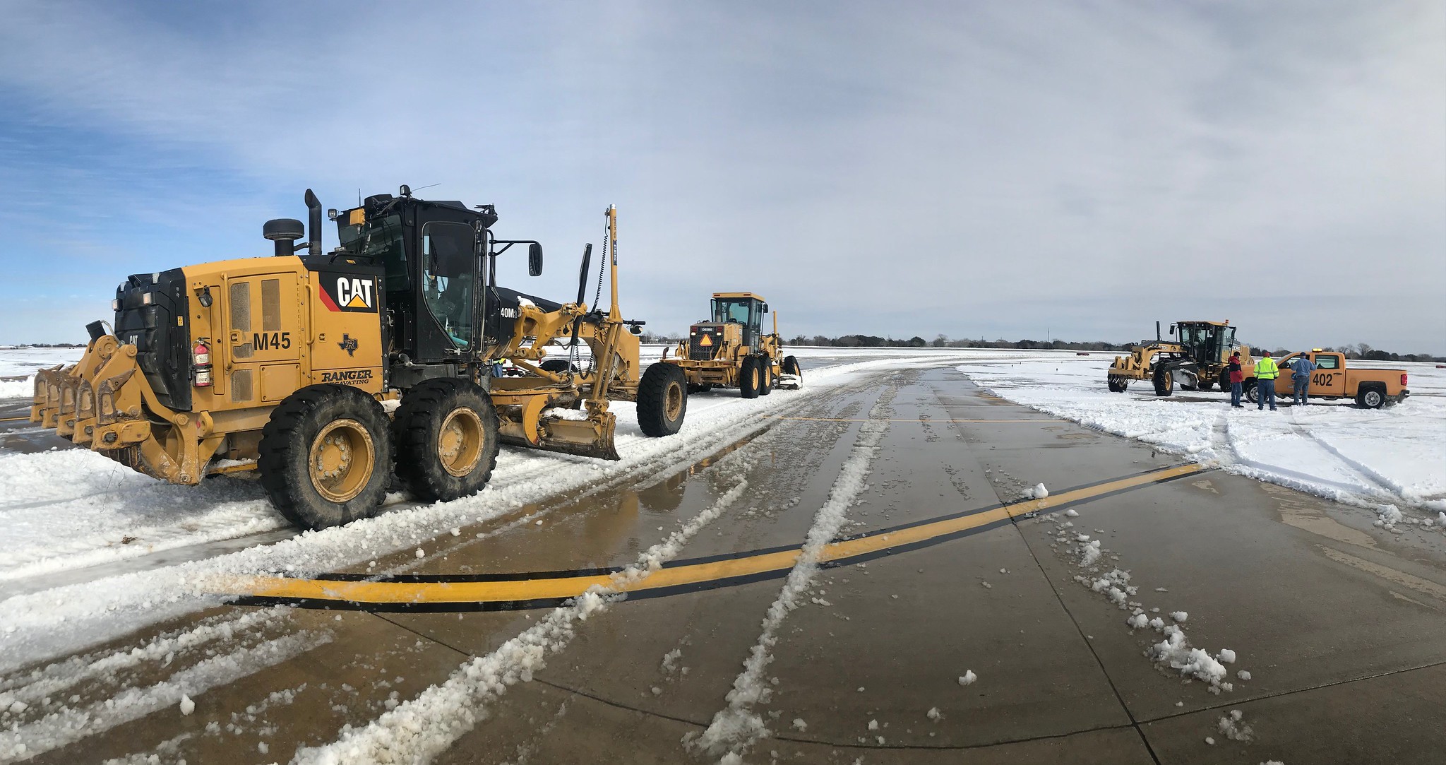 Public Works vehicle during Winter Storm