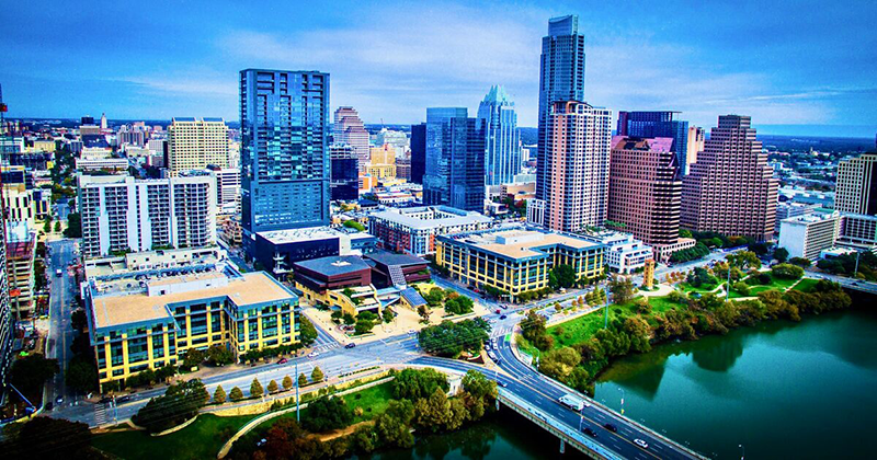 City of Austin aerial view