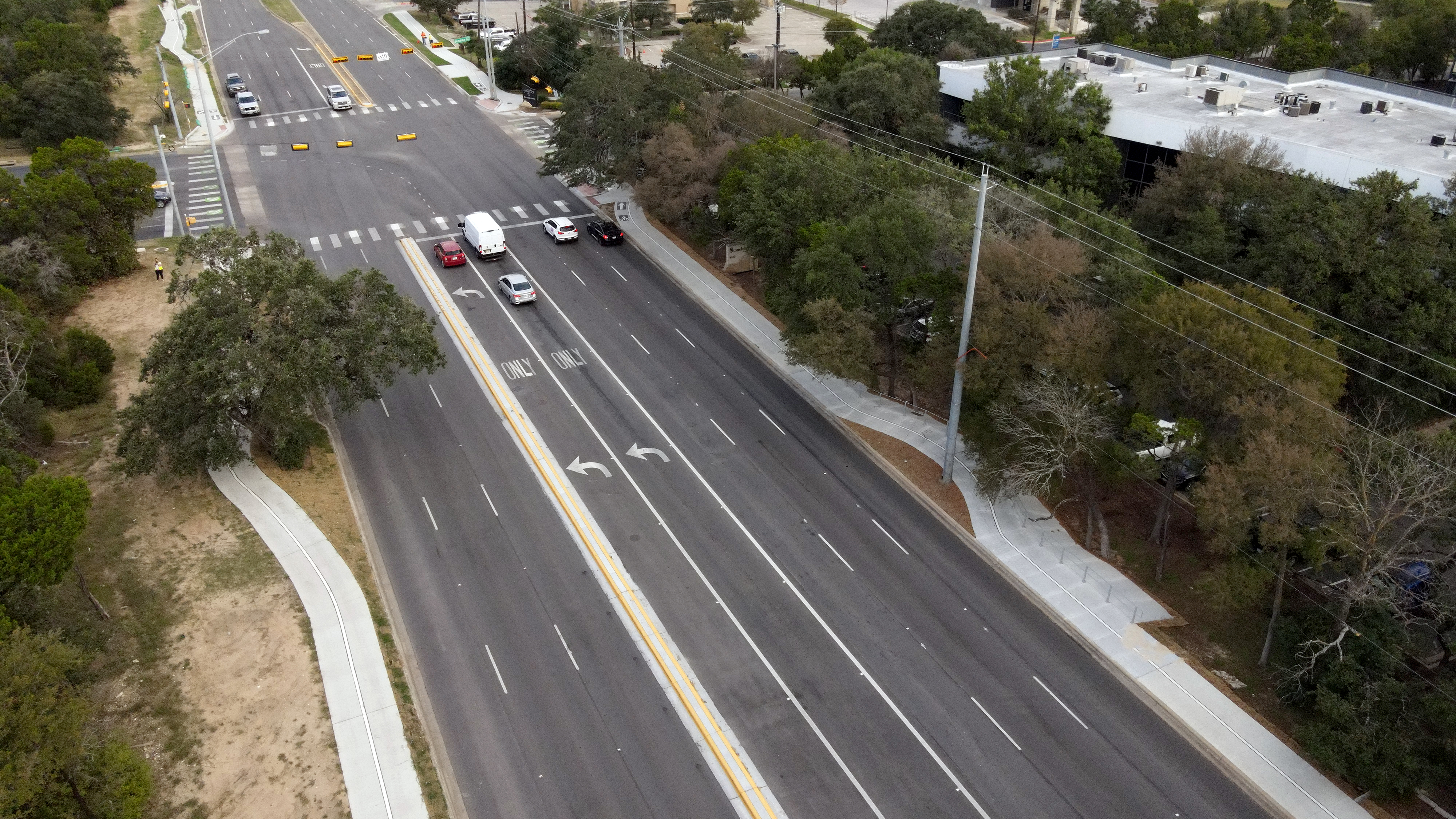 A look at Braker Lane and Stonelake Boulevard, which recently underwent Vision Zero safety improvements.