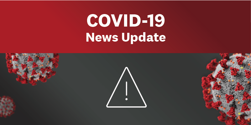 COVID-19 news update banner