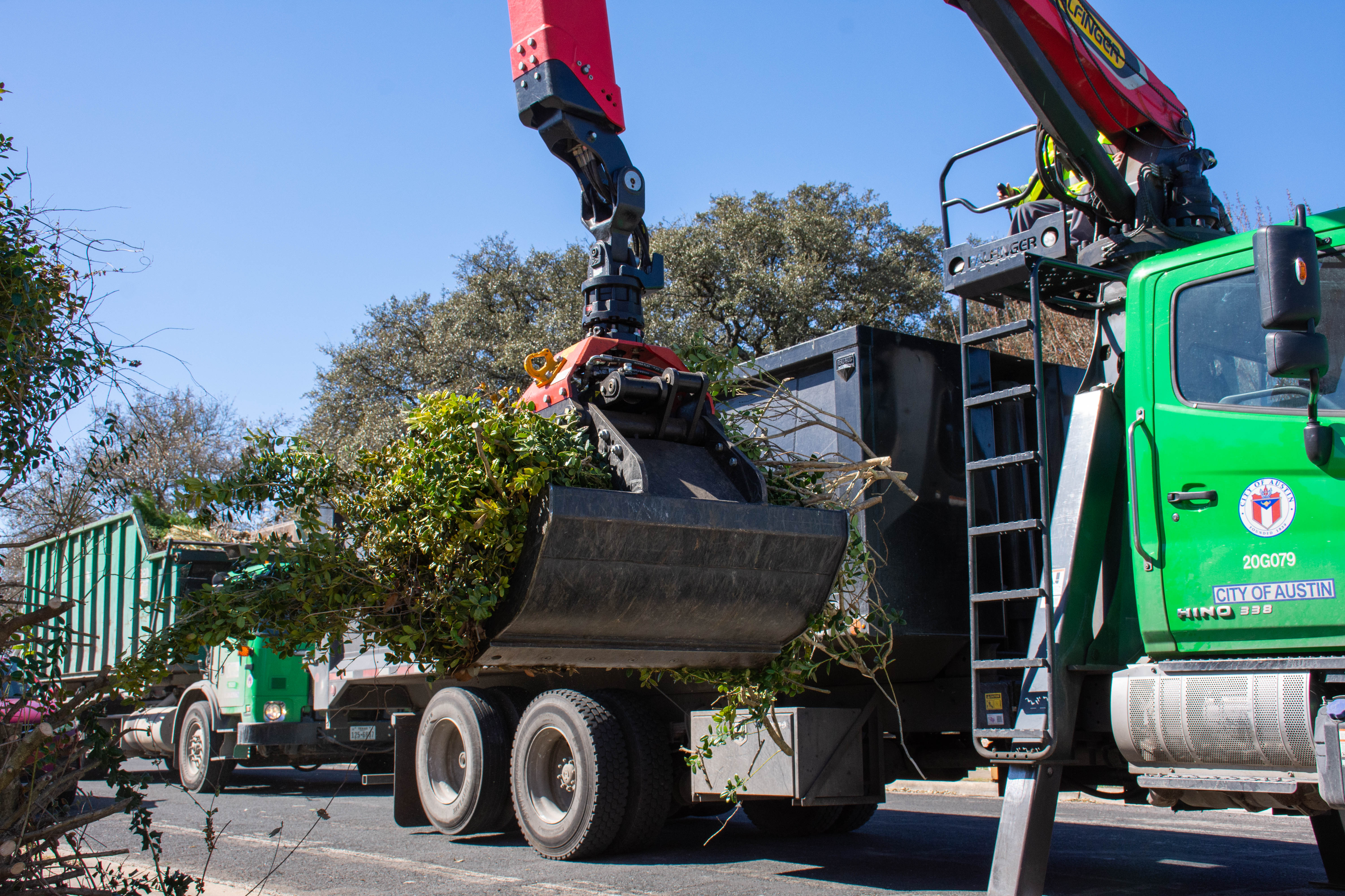 ARR truck collects storm debris