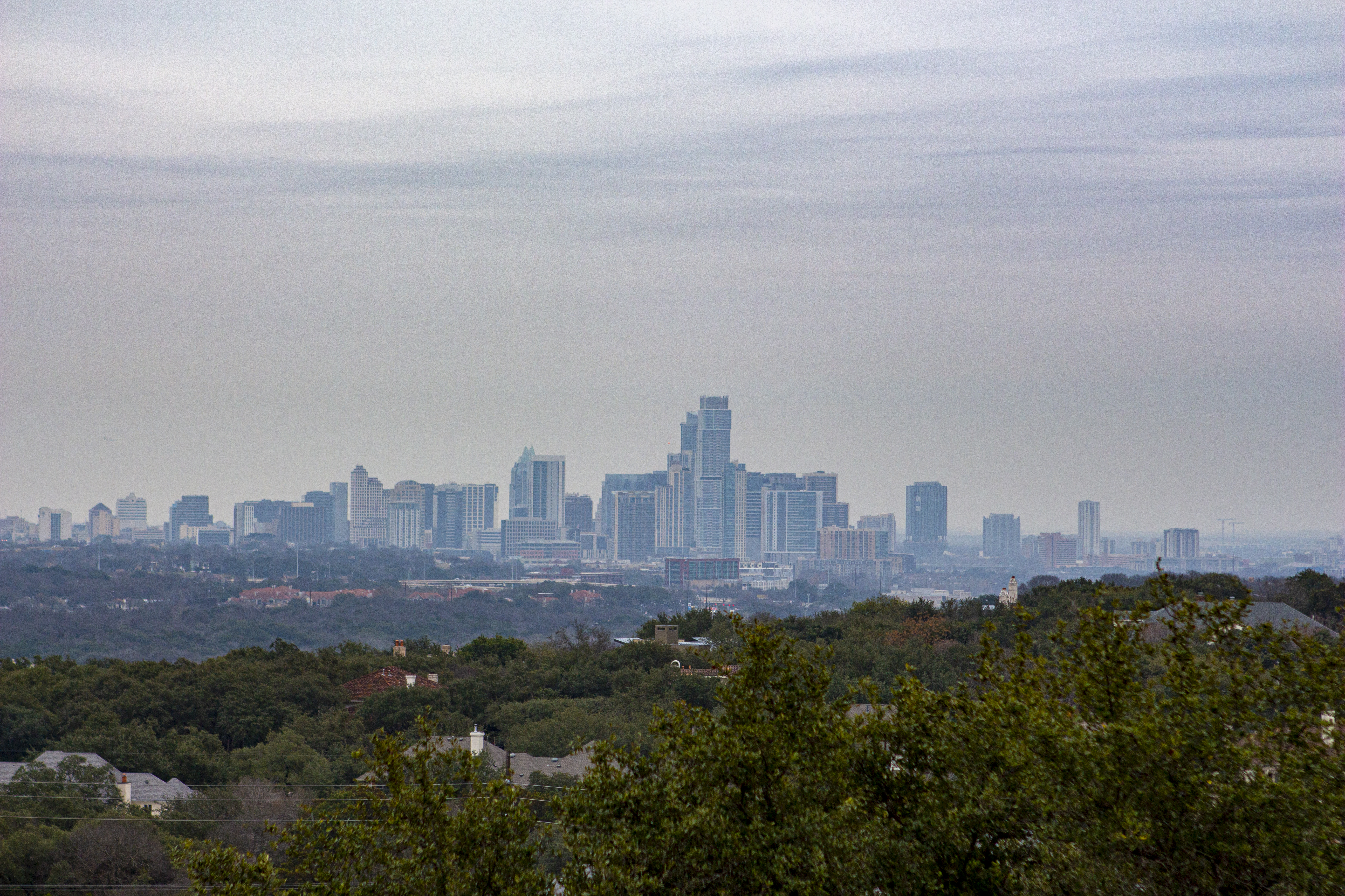 Austin skyline from Ullrich Water Treatment Plant