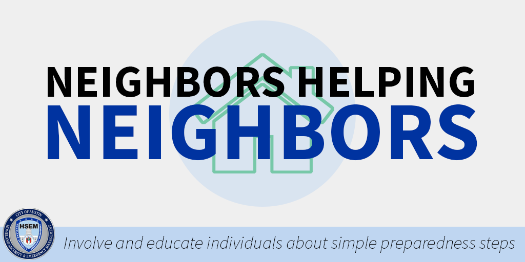 Neighbors helping neighbors
