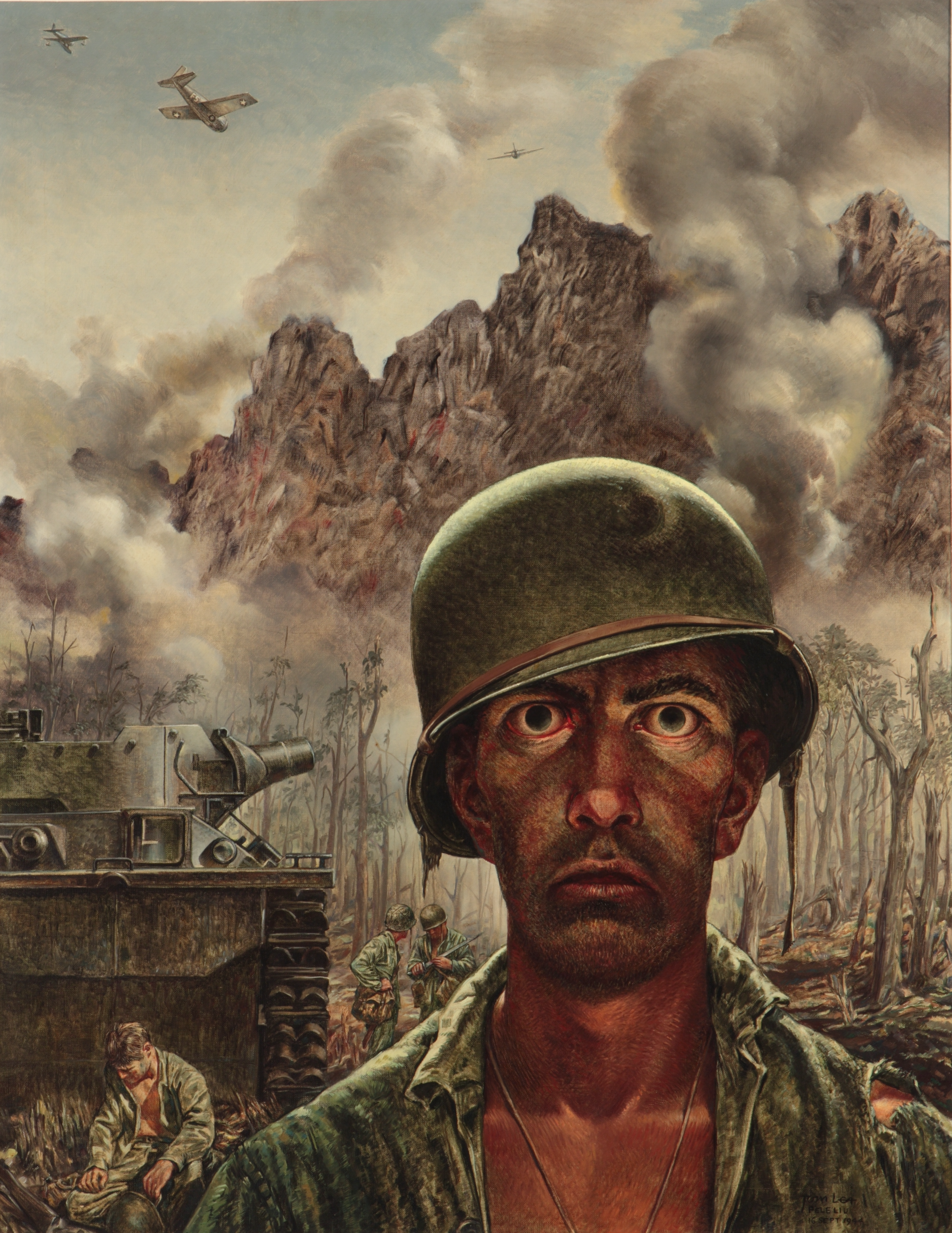 That 2,000 Yard Stare, Tom Lea painting (1944) That 2,000 Yard Stare, Tom Lea painting (1944)