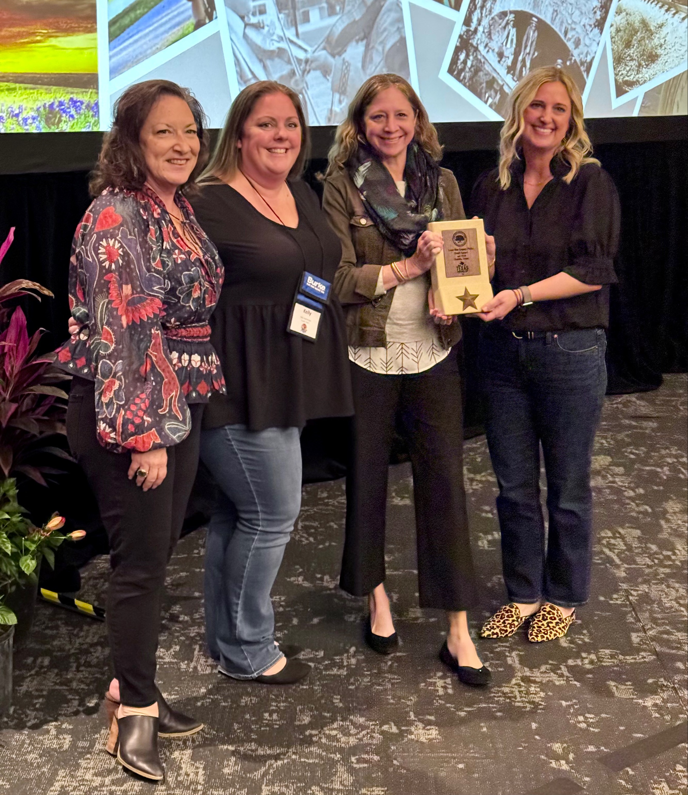 Austin Parks and Recreation Department receiving Lone Star Legacy Park Award.