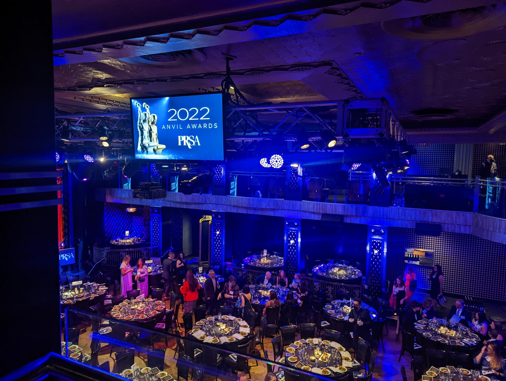 The ballroom during the 2022 Anvil Awards Ceremony