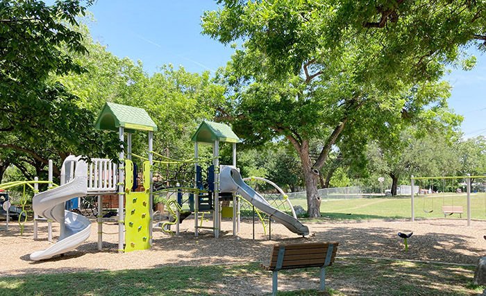 Playground on a sunny day