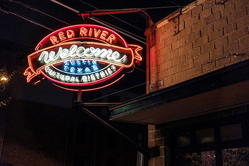 Red River Cultural District Neon Sign