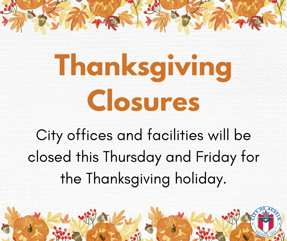 Thanksgiving Closures graphic